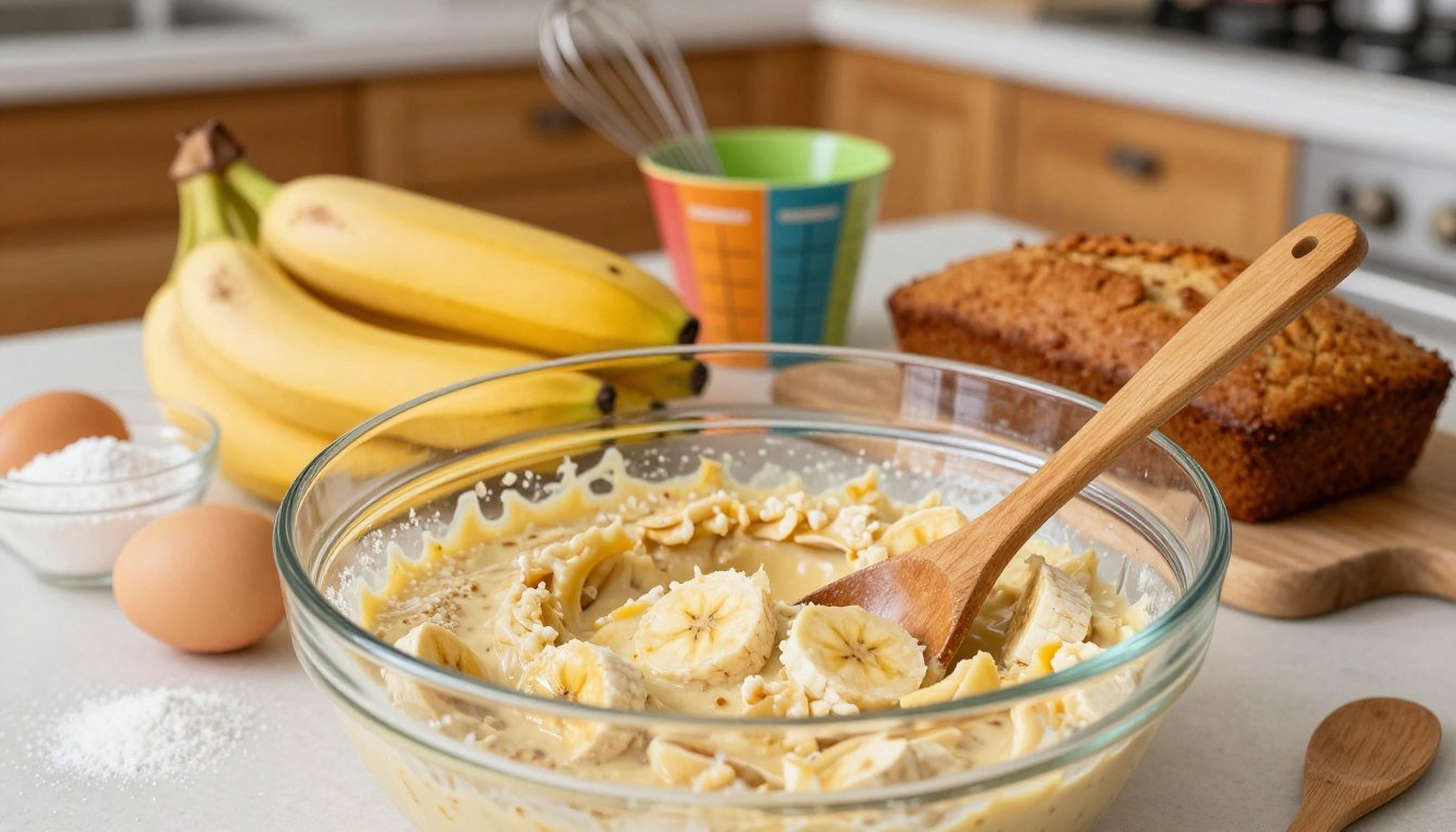 easy banana bread batter